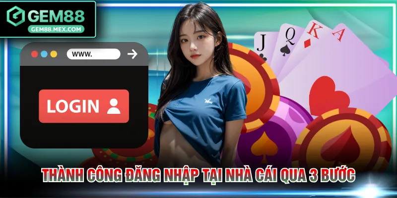 Thành công đăng nhập tại nhà cái qua 3 bước